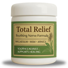 HiRelief Total Relief Magnesium Cream bottle showing smooth texture for daily nerve comfort