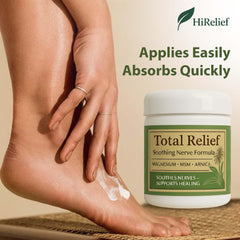 HiRelief magnesium cream in a pack beside a walker for active routines.