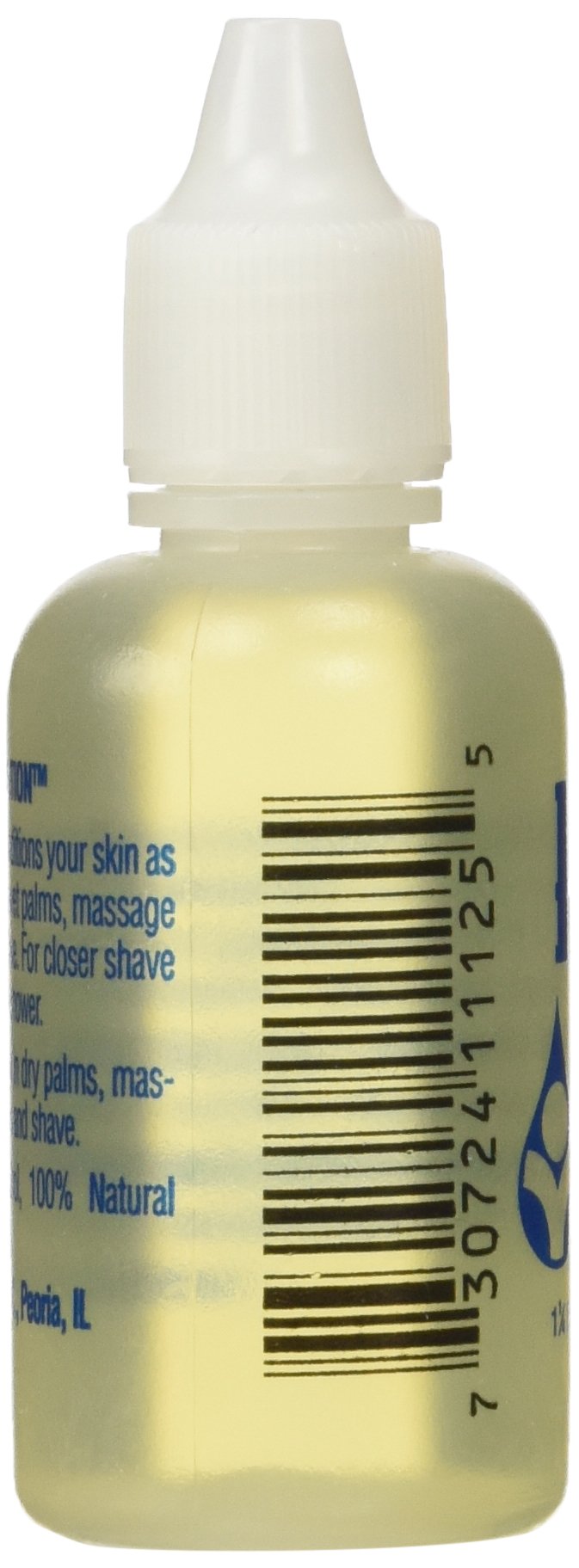 HIS Total Shaving Solution beard-softening action shown during application