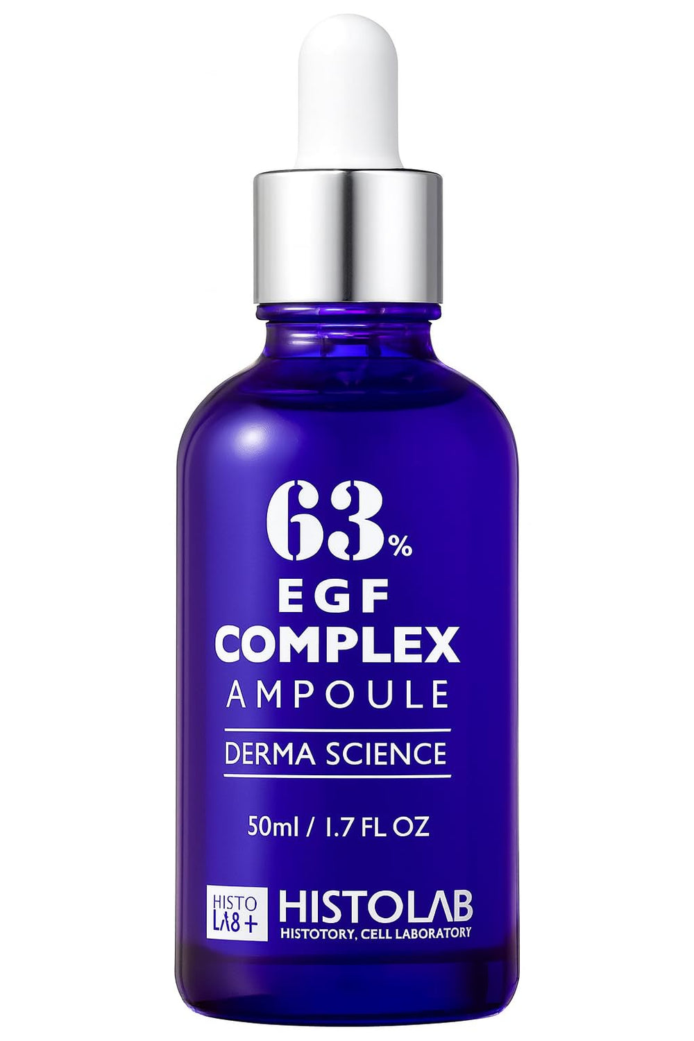 Histolab EGF Complex Ampoule bottle close-up highlighting premium packaging and wrinkle care potential