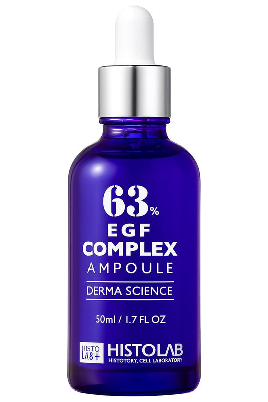 Histolab EGF Complex Ampoule bottle close-up highlighting premium packaging and wrinkle care potential