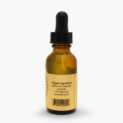 Hive and Body Vitamin C Serum ingredients show organic, bee-derived components.