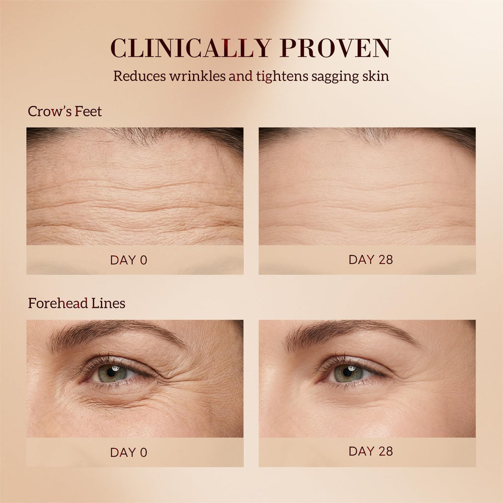 Applying HKH Bakuchiol Serum at night on cleansed skin.