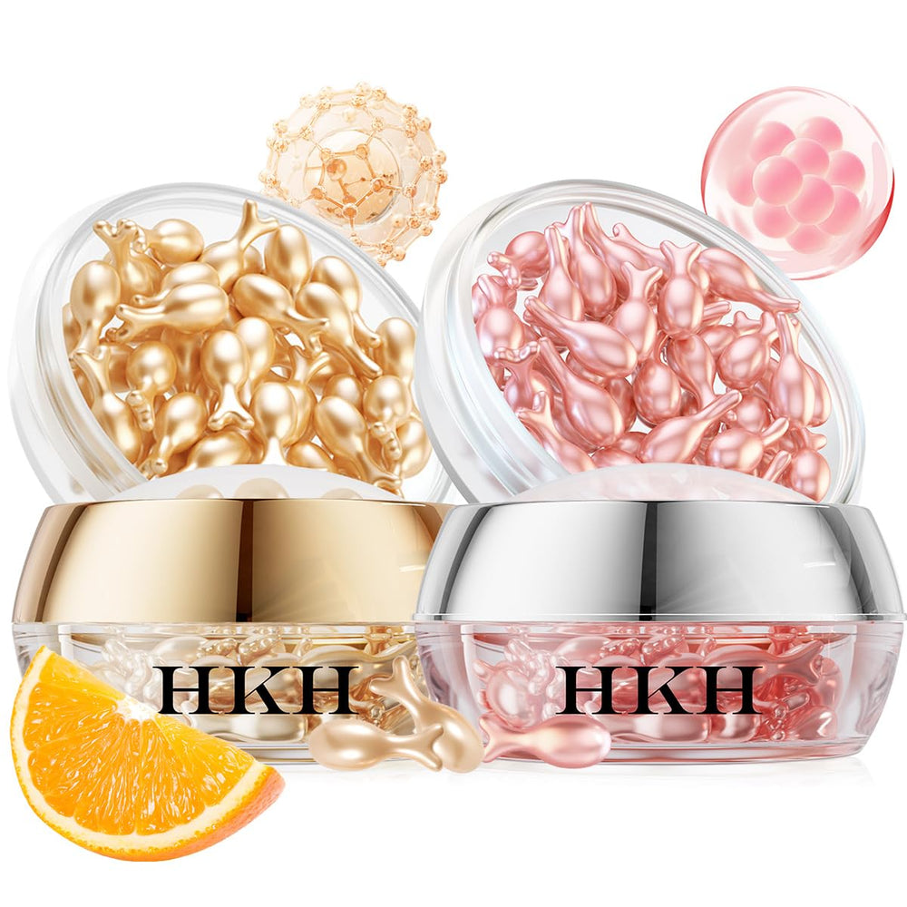 HKH daytime vitamin C capsules for radiant, hydrated skin