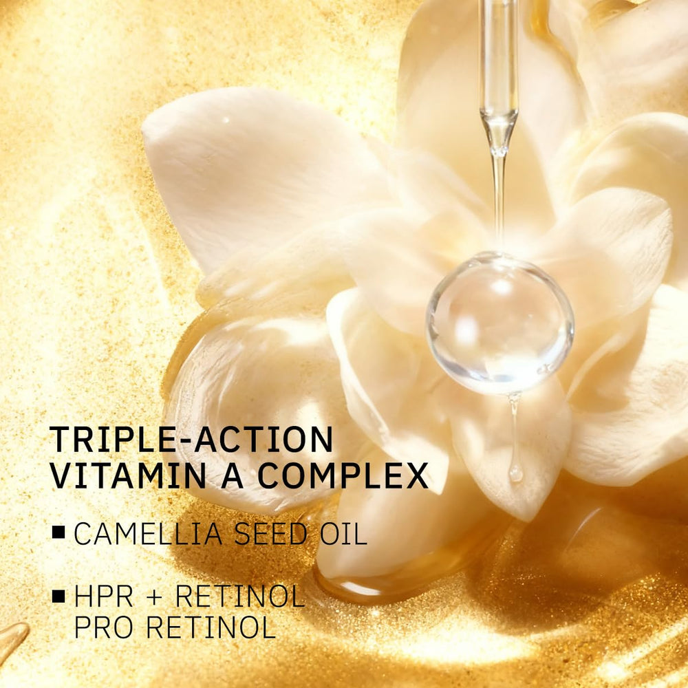 HKH Retinol + HPR Serum apply on face demonstrates gentle use for sensitive skin.