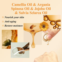 Non-greasy finish after absorption makes nightly use comfortable with HKH serum.