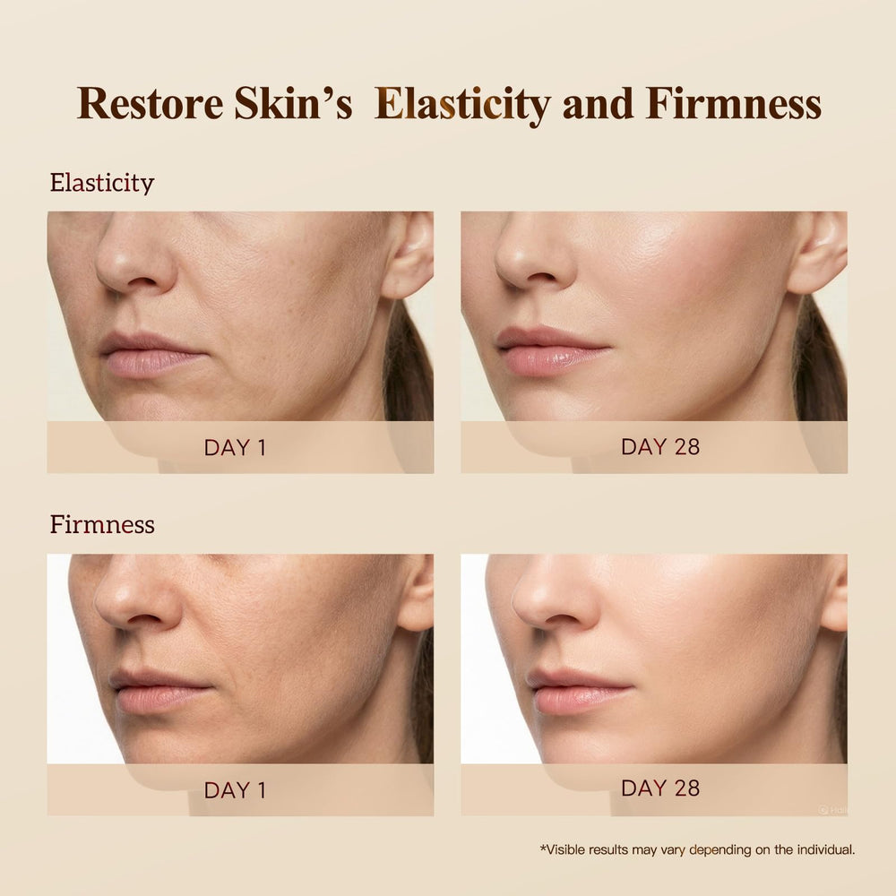 Daytime HKH application with dewy, plump skin look