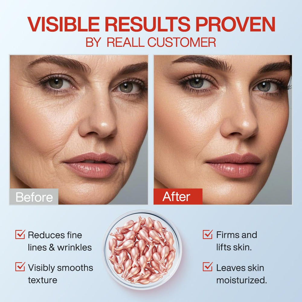 Applied HKH Retinol Serum Capsules deliver hydration and smoother texture on contact.