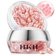 HKH Retinol Serum Capsules packaging for travel-friendly skincare routine.