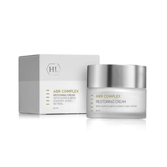 HL ABR Complex Restoring Night Cream jar close-up, nourishing overnight elasticity support.