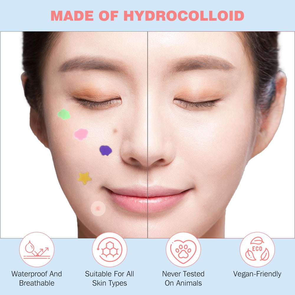 HLOES star patch large on skin providing overnight coverage and discretion