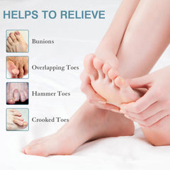 HLOES toe spacers ergonomic design promotes gentle toe alignment during wear