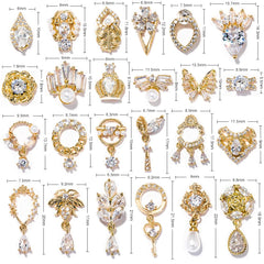 HNUIX sparkling nail charms set enhances DIY manicures