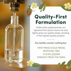 HobaCare Clear Jojoba Oil on skin for lightweight hydration