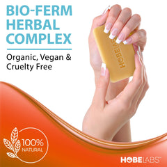 Hobe Labs Beach Day Shampoo Bar swatch showing natural color and texture
