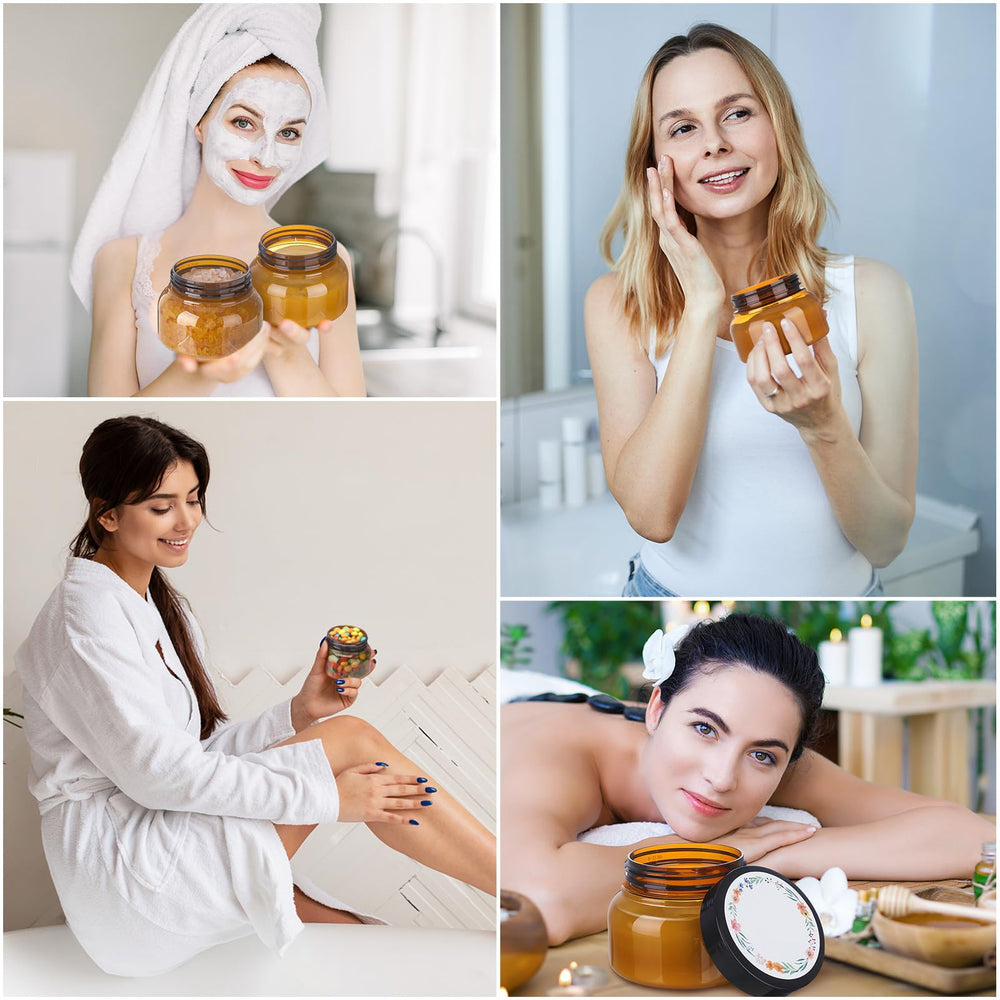 Hoemwarm multiuse storage jar for cosmetics and pantry items