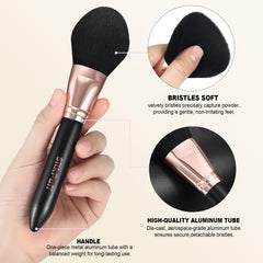 HOIFA Silkpuff eyeshadow brush set enables seamless shaping and fade-free color.