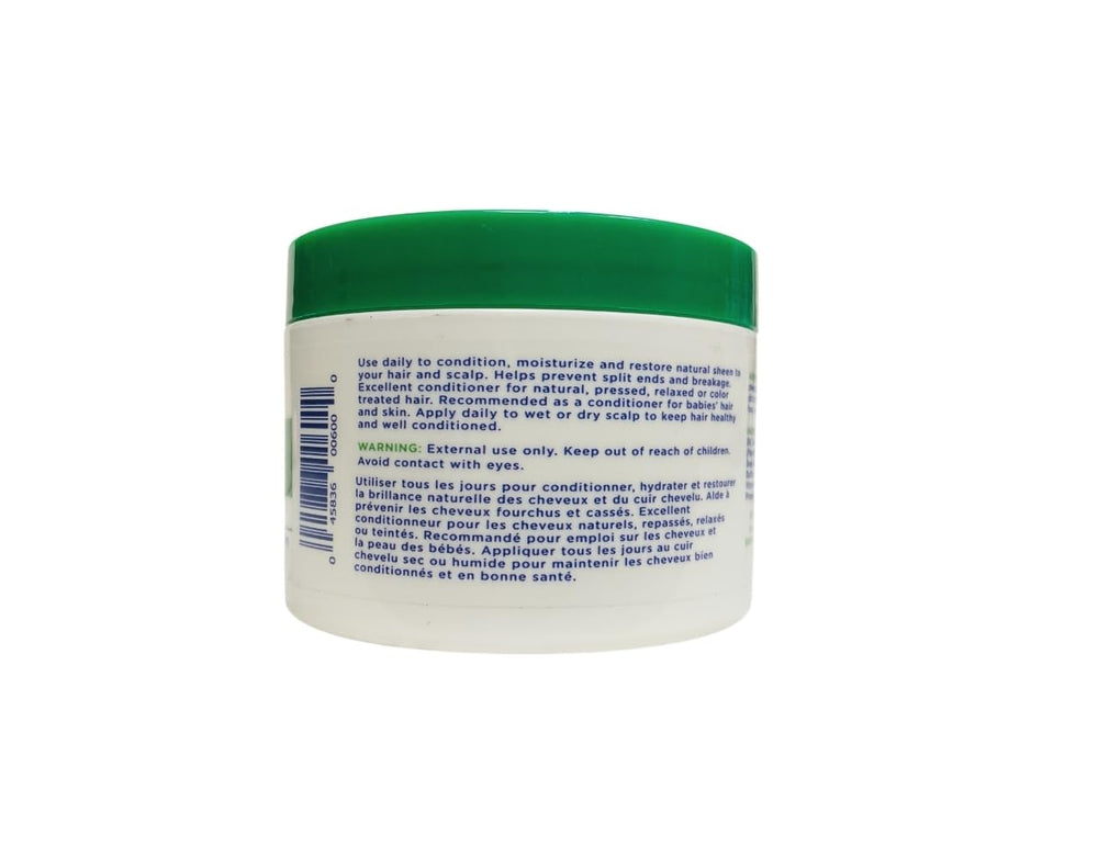 Hollywood Beauty Castor Oil Hair Treatment bottle side view highlighting mink oil for moisture
