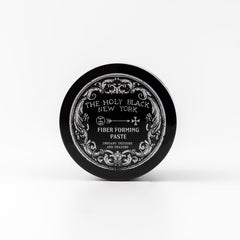 HOLY BLACK Fiber Forming Paste jar shows instant texture and shape.