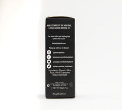 Hair texture close-up shows natural volume from Holy Black powder