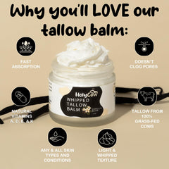 HolyCow grass-fed tallow sourcing highlights ethical skincare.