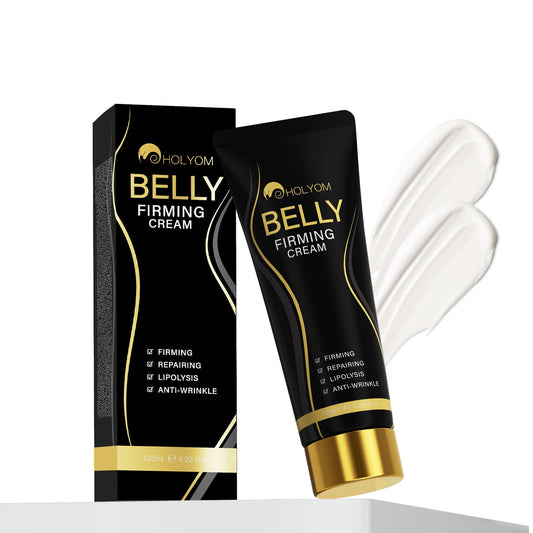 HOLYOM B Flat Belly Cream bottle—quick absorption for smooth, hydrated skin.