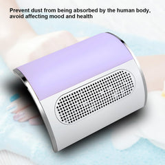 Hombasing Nail Dust Collector uses reusable filter pads for easy cleaning