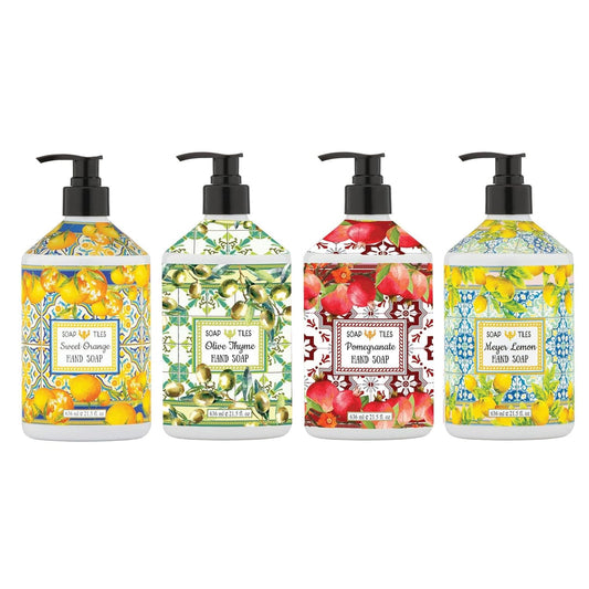 Home & Body Company Sweet Orange hand soap bottle with pump for refreshing cleansing.