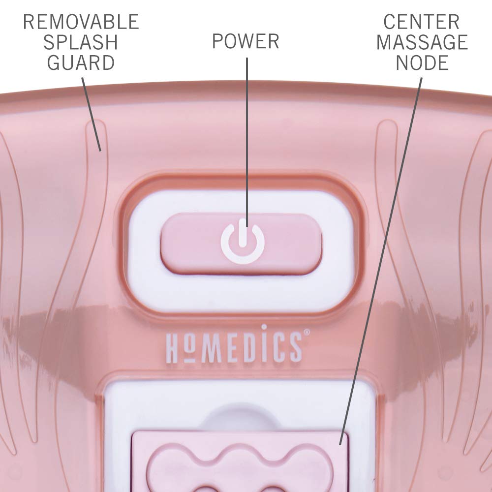 Homedics Bubble Bliss Deluxe-Foot Spa showing heat maintenance for a warm soak