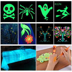 HomeHere Glow purple neon face paint tube for bold under-UV designs