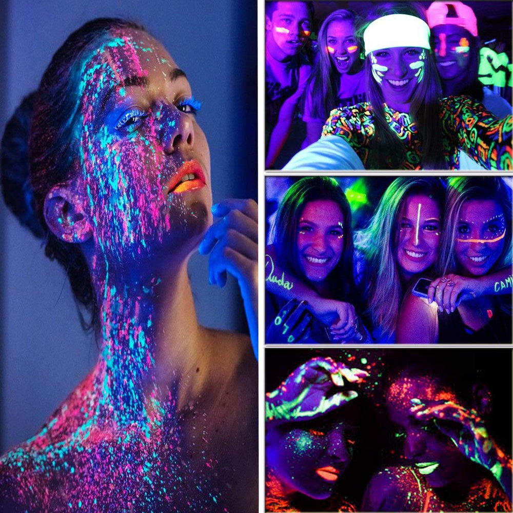 HomeHere Glow yellow neon face paint tube for bright party details