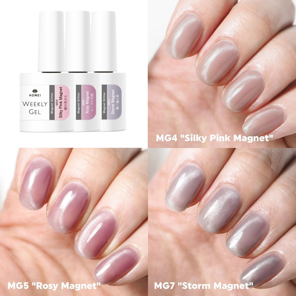 HoMei Weekly Gel application close-up shows smooth coverage and even texture