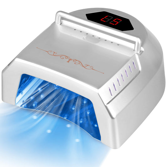 HoMove 72W cordless UV LED nail lamp front view for rapid gel curing