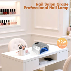 HoMove silver professional nail lamp suitable for salon and home use