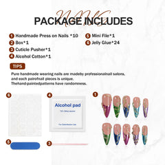 Homsera French tip nails offer elegant style for professional occasions.
