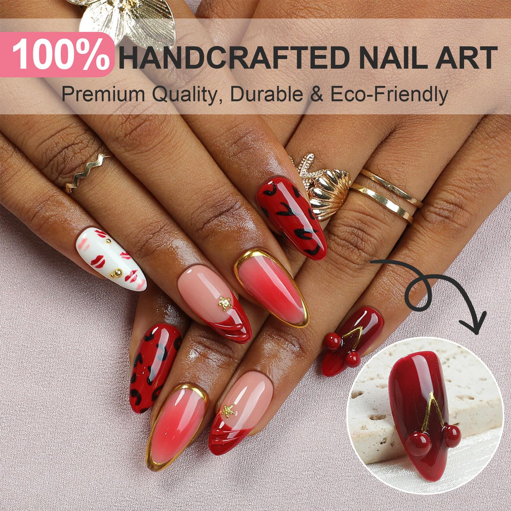Homsera almond nails with luxury French tips for chic wear