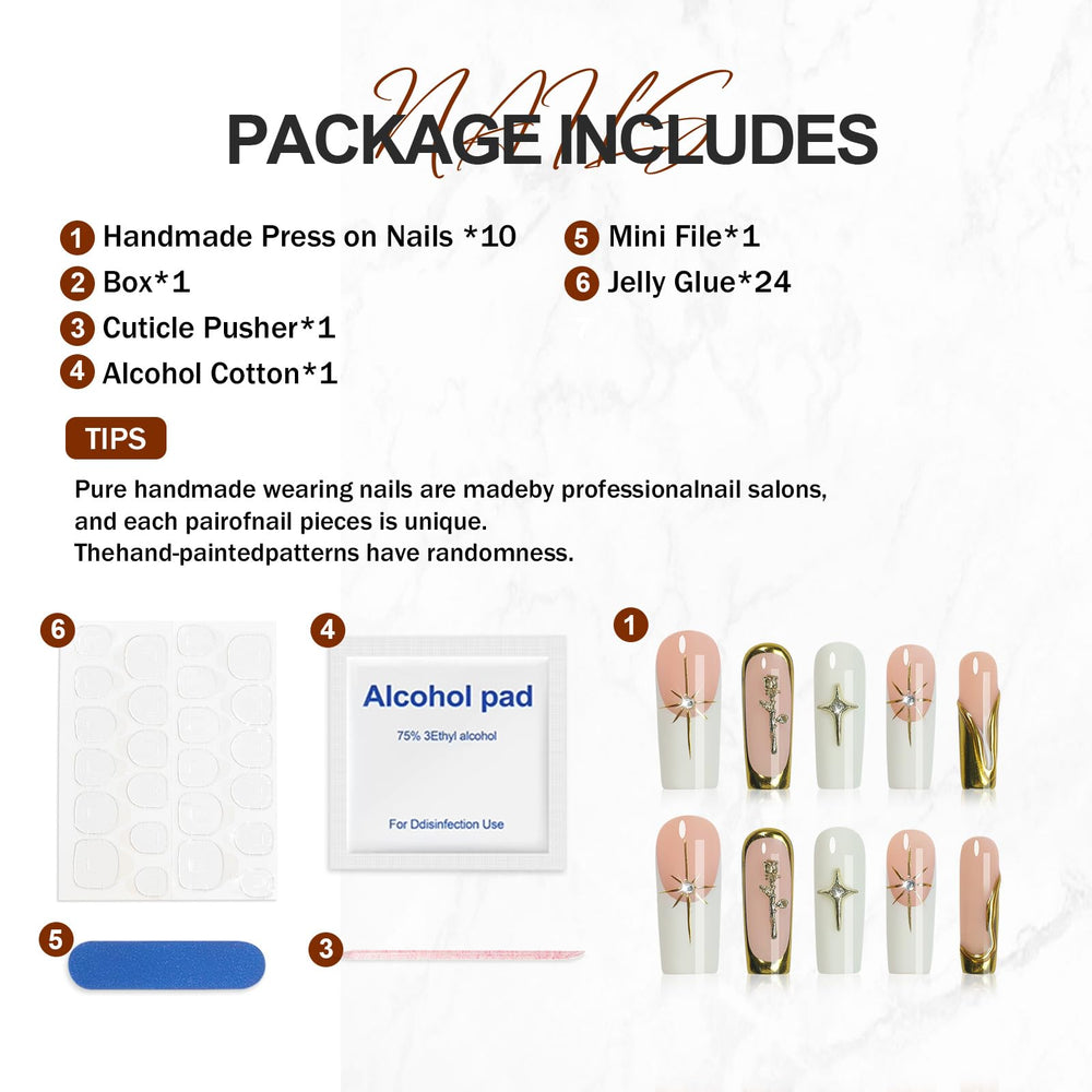 Homsera reusable luxury acrylic nails with sparkling crystals for lasting glamour