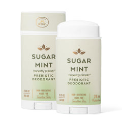 Honestly pHresh bottle with sugar mint deodorant showing aluminum-free freshness