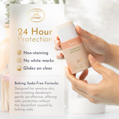 Juniper Rose label on Honestly pHresh deodorant inspires fresh fragrance