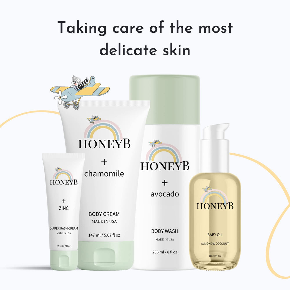 HoneyB vegan cruelty-free baby care emphasizes ethical, gentle cleansing without harsh chemicals.