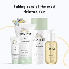 HoneyB vegan cruelty-free baby care emphasizes ethical, gentle cleansing without harsh chemicals.