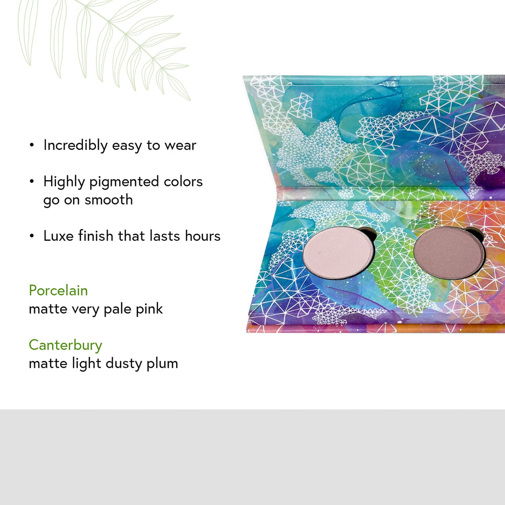 Honeybee Gardens Mini Skinny Duo Canterbury swatches show rich pigment for crease-resistant color.