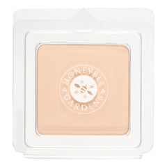 Honeybee Gardens vegan talc-free logo closeup communicates clean beauty promise