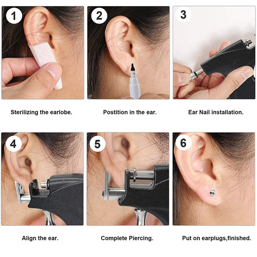 HONGTU implant glossy ear studs 204 pcs offer variety and a premium finish