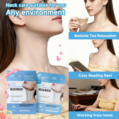 HONLINK after use dewy skin close-up suggests smoother neck appearance
