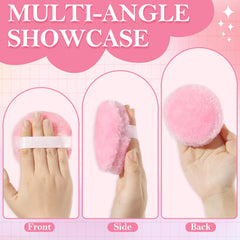 Soft-textured HONSIO powder puff gliding over skin