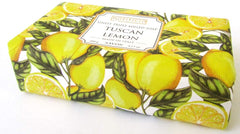 Hopificio Lemon soap packaging; elegant Italian design for bath or gift