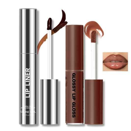 Hosaily peel-off lip liner nude defines lips with a smooth finish.