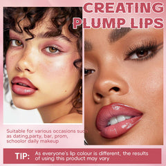 HOSAILY pink plum lip stain offers versatile sheer or bold color