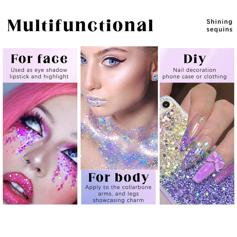 HOSAILY rave hair glitter accent for festival style